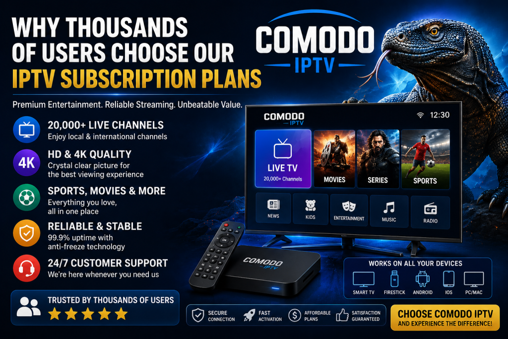Why Thousands of Users Choose Our IPTV Subscription Plans